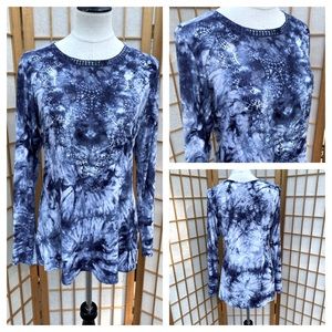 Ethyl Clothing Embellished Tye Dye Top SZ L